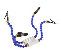 OSALADI Four Hand Soldering Station with Flexible Arms Durable Helping Platform for Electronics Repair Heavy-Duty Multi-Function Soldering Holder with Base Safe and Easy to Use