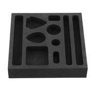 OSALADI Graphite Crucible Ingot Mold with 10 Holes for Gold Silver Copper Smelting, Metal Casting Mold for Jewelry Making and Refining Kit, Porous Slot Design for Precious Metal Melting