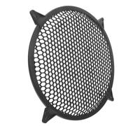 OSALADI Grill Cover Black and Speaker for Subwoofer with Waffle-style Pattern Abs Protective Mesh 37x37x2cm for Vehicle Sound Systems