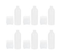 OSALADI Hair Dye Root Comb Applicator Bottles ABS 6Pcs White Suitable for Hair Dying and Oiling, for Scalp Treatment and Styling in Salon or Home Use