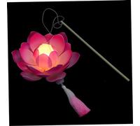 OSALADI Hand-held Lotus Lamp Portable Lotus Light for Performance Chinese Style Festival Decoration Safe Design for Photography Festive Atmosphere