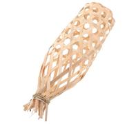 OSALADI Handmade Bamboo Woven Lampshade Replacement for Ceiling Lights Rustic Decor for Living Room and Bedroom Small Natural Bamboo Light Cover