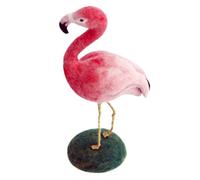 OSALADI Handmade Wool Felt Flamingo Ornament DIY Craft Kit for Beginners Bright Color Wool Felting Material with Fine Texture and Workmanship for Needle Felting Projects and Home