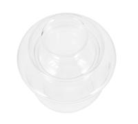 OSALADI Heat-Resistant Glass Tea Pot with Lid 180ml Sake Warmer Home Teacup Warmer for Hot Drinks and Dining