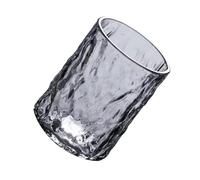 OSALADI Heat-Resistant Japanese Style Glass Cup 201-300Ml Hammered Texture Beverage Glass for Fruit Juice and Beer Drinking Sturdy Tumbler Suitable for Home and Travel