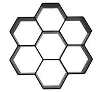 OSALADI Hexagon Concrete Walkway Mold DIY Plastic Floor Paver Form for Garden Lawn Path Backyard Pavement Stepping Stone Cement Mold