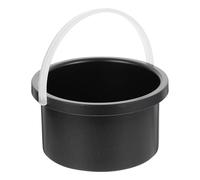 OSALADI High Efficient Reliable Aluminium Wax Inner Pot with Handle for Wax Melting Machine Hair Removal Replacement Part Black