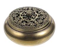 OSALADI Incense Burner with Therapy and Relaxing Function Brass Mini for Desktop Decor Practical Metal Incense Holder Ornament for Home and Office