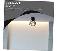 OSALADI Industrial Style Single Head Hanging Lamp Iron Ceiling Light for Hallway Porch Living Practical Decorative Chandelier Easy to Install Modern Minimalist Lighting Fixture
