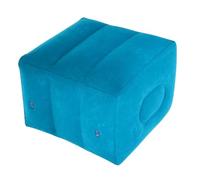 OSALADI Inflatable Travel Footrest Pillow Airplane Footrest Versatile Leg Rest Cushion for Cars Trains and Office Washable Surface for Easy Maintenance Peacock