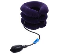 OSALADI Inflatable U-Shaped Neck Pillow Adjustable Device for Chronic Neck Relief and Spine Alignment, Made of Sturdy PVC Material Suitable for Home and Office Use