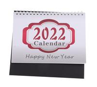 OSALADI International English Desk Calendar with Double Coil Monthly Desktop Planner for Office Teachers Home Use Design with Black Stand