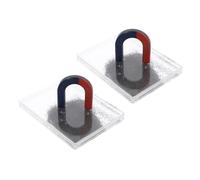 OSALADI Iron Powder Filings Box for Magnetic Field Simulation with Plastic and Iron Materials, Visual Experimentation Tool for School Projects and Classroom Physics Teaching