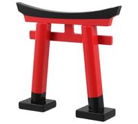 OSALADI Japanese Gate Mini Decor Sculpture for Bonsai and Plant Pots Micro Landscape Ornament for Fish Tank Japanese Garden Prop for Tranquil Zen Terrarium Display