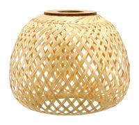 OSALADI Lampshade Made of Bamboo Rattan Chandelier Lampshade Woven Chandelier Wall Light Shade Made of Rattan Water Shovel Bamboo Weave Bamboo Lantern Basket Made of Rattan
