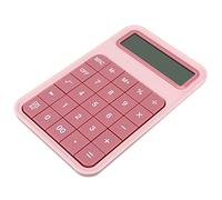 OSALADI Large Screen Electronic Calculator Portable Desktop Office Calculator with Candy Pink Shell Detachable Buttons Lightweight Practical Design for School Home Business