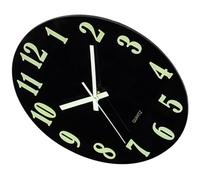 OSALADI Large Silent Glow in the Dark Wall Clock, Battery Operated Modern Non-Ticking Wall Clock for Bedroom, Living Room and Kitchen Decor, Tempered Glass Oversized Numbers Random Color