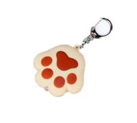 OSALADI Led Light Sound Cat Claw Key Chain Adorable Beige Keyring Cat Voice Feature for Pet Lovers Cute Bag Charm
