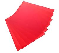 OSALADI Light Diffuser Sheet Color Gels 6pcs Red Pvc Light Gels Sheets for Scrapbooks and Memory Albums with Color Mixing Lightweight Filters