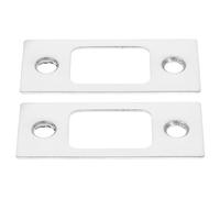 OSALADI Locking Tongue Buckle 2Pcs Stainless Steel Strike Plates for Door Locks Replacement DIY Hardware Parts 2.24 X 0.98 Inch