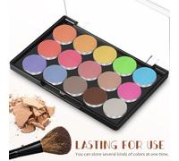 OSALADI Magnetic Eyeshadow Palette Empty Lid, Black Base Makeup Tray for DIY Blush Powder Highlighter Storage, Cosmetic Depotting Container for Professional Makeup