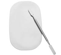 OSALADI Makeup Mixing Palette Set 1 Or 2pcs Oval Cosmetic Mixing Plate for Foundation and Eyeshadow Pigment Blending Nail Art Tool for Professional Manicure Use