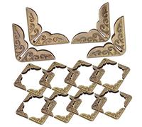 OSALADI Metal Bookshelf Edge Protectors 100pcs Vintage Bookshelf Decor Retro Iron Corner Guards Metal Album Corner Protector Diy