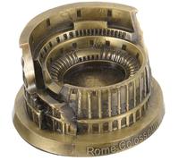 OSALADI Metal Colosseum Craft Ancient Rome Architecture Sculpture Decorative Roman Building Model for Home Office Table Décor