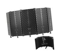 OSALADI Microphone Muffler Wind Cover Soundproof Recording Booth Equipment Foldable Studio Recording Mic Isolation Shield