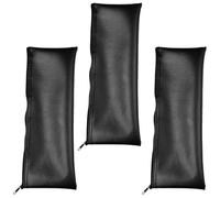 OSALADI Microphone Storage Pouch 3pcs with PU Material, Dustproof Microphone Carrier Pouch for Musicians and Travel, Shock-Absorbing and Smooth Zipper Design