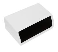 OSALADI Mini Desktop Wastepaper Basket Plastic PP Odour Containment for Car | White Finish, Fits Small Spaces, Portable for Students and Drivers, Wastepaper or Cigarette Ash Use