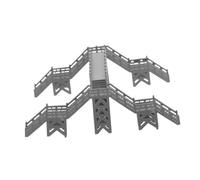 OSALADI Mini Footbridge Decoration: DIY Train Bridge Model Kit For Railway Scenery And Architecture Construction Toy Enthusiasts