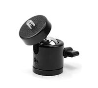 OSALADI Mini Tripod Head 1/4 Threaded Camera Ball Head for DSLR Camcorder 360-degree Rotatable Black Tripod Mount for Photography Video