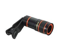 OSALADI Mobile Phone Long-focus Lens 8x Zoom Telescope Lens with Clamp for Smartphones, Abs Material, Wear Resistant, for Watching Games and Observing Animals with Colour Image Quality