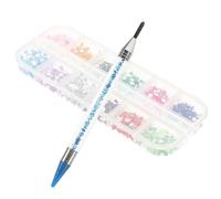 OSALADI Multifunction with Beads Painting Tool Rhinestone Picker Pen Set for Manicure Adjustable Placement, and Metal Material, Includes 1 Box Rhinestone for Glasses Decoration