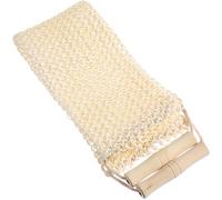 OSALADI Natural Agave Fiber Exfoliating Back Scrubber with Wooden Handle, Green Hemp Bath Towel for Body Skin Cleansing and Showering, Sturdy Back Washcloth for Men and Women