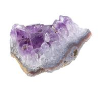 OSALADI Natural Amethyst Crystal Cluster Ornament for Desktop Decoration and DIY Crafts, Purple Crystal Stone Safe for Fresh and Salt Water, Unique Handmade Home Decor Accent