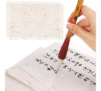 OSALADI Natural Bark Rice Paper 19X29Cm 60 Sheets for Calligraphy Painting Scrapbook Decoupage Art Crafts with Traditional Texture for Artists and DIY Projects