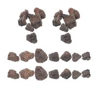 OSALADI Natural Black Volcanic Rock Stones 1.1kg Weather Resistant Stone Water Filtration Function for Bird Bath and Garden Decoration Outdoor Use