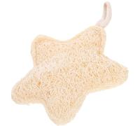 OSALADI Natural Loofah Sponge Body Scrubber for Shower with Star Shape, Exfoliating Bath Loofah Sponge for Gentle Body Wash and Skin Care in Bathroom