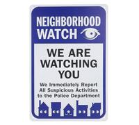 OSALADI Neighborhood Safety Sign Metal Yard Sign We Are Watching You Security Warning for Garden and Farm Report Suspicious Activity for Outdoor Use