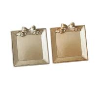 OSALADI Nordic Retro Resin Tray Photo Props, 2 Pcs Set, Jewellery Display and Necklace Storage, Decorative Home Decor for Wedding or Xmas Photo Booth