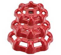 OSALADI Outdoor Tap Handle Replacement Shutoff Hand Wheel 3pcs Cast Iron Red Water Spigot Handle with Paint that Does Not Easily Fall and No Pressure for Bathrooms and Kitchens