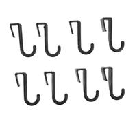 OSALADI Over The Cabinet Door Hook Space-saving Towel Clothes Hanger Plastic Single Hook for Kitchen Bathroom Bedroom Office Organization