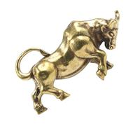OSALADI Ox Keychain Pendant Vintage Brass Bull Charm DIY Ox Ornament for Jewelry Making Unique Hanging Accessory Lightweight and Durable Design for Keyrings Bracelets and Necklaces