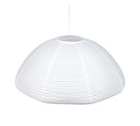 OSALADI Paper Lampshade 19 Inch White Hanging Light Shade Ceiling Cover for Home Bedroom Japanese Style Rice Paper Pendant Lamp