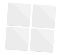 OSALADI Photography Props Set 4pcs Acrylic Mirror Board White Photo Backdrop Plate Jewelry Makeup Photo Background