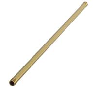 OSALADI Polished Brass Threaded Lamp Fixture Rod M10×300mm Hollow Nipple Connector for DIY Lighting Projects Single Piece