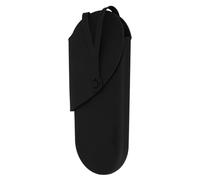 OSALADI Portable Hanging Hair Curler Bag with Heat-Resistant Silicone Mat, Anti-Scald Curling Iron Storage Organizer Pouch for Curler and Hair Straightener, Travel-Friendly Black Holder