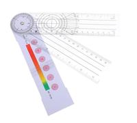 OSALADI Portable PVC Goniometer Body Measuring Tool Professional Orthopedic Angle Protractor Ruler for Medical and Home Use Compact Assessment